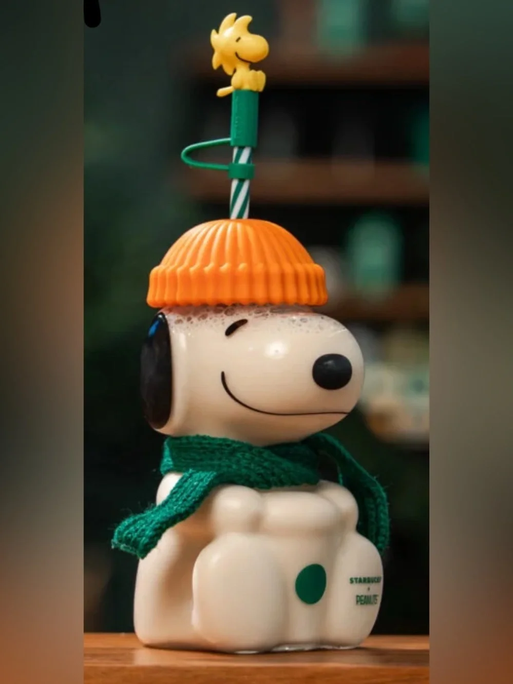(3 item)Starbucks cold cup glass Snoopy, Great Pumpkin 24oz timber and Pin set